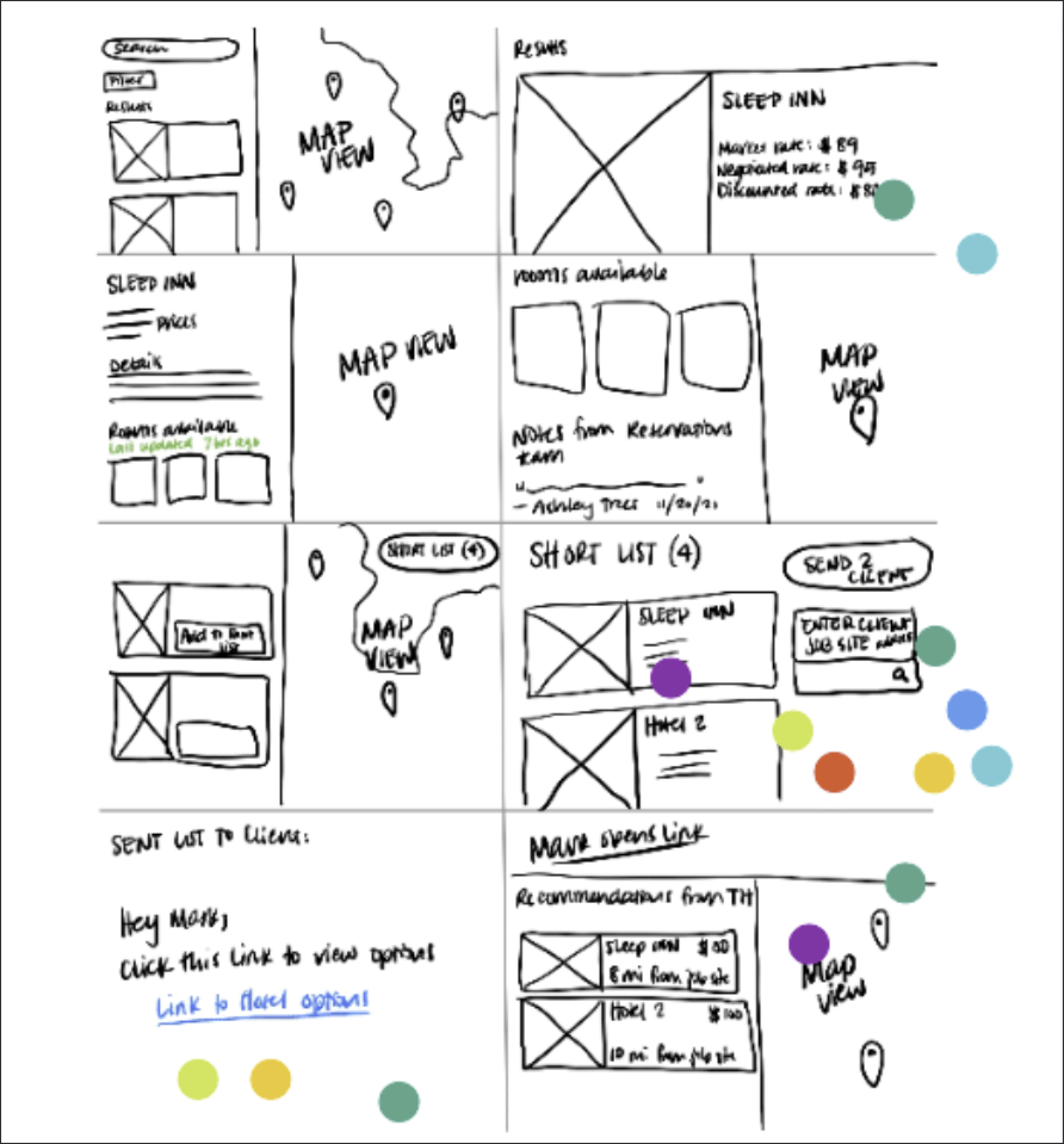 A Speedy Eight exercise with a whole host of multi-colored dots stuck on sections folks liked